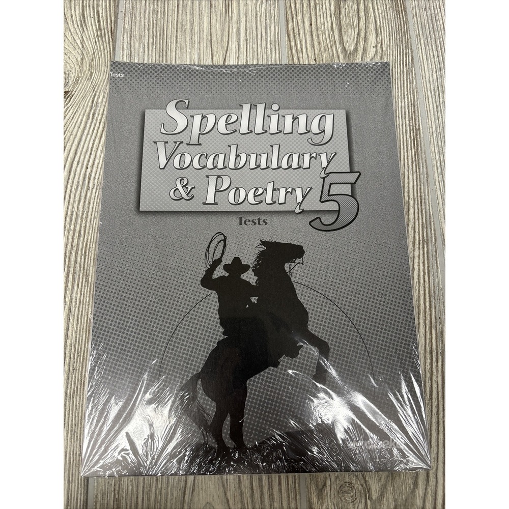 Abeka Spelling Vocabulary Poetry 5 Student Tests Loose SEALED Homeschool…